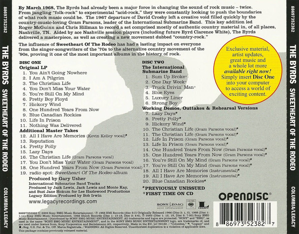 The Byrds  Sweetheart of the Rodeo [dcd ak